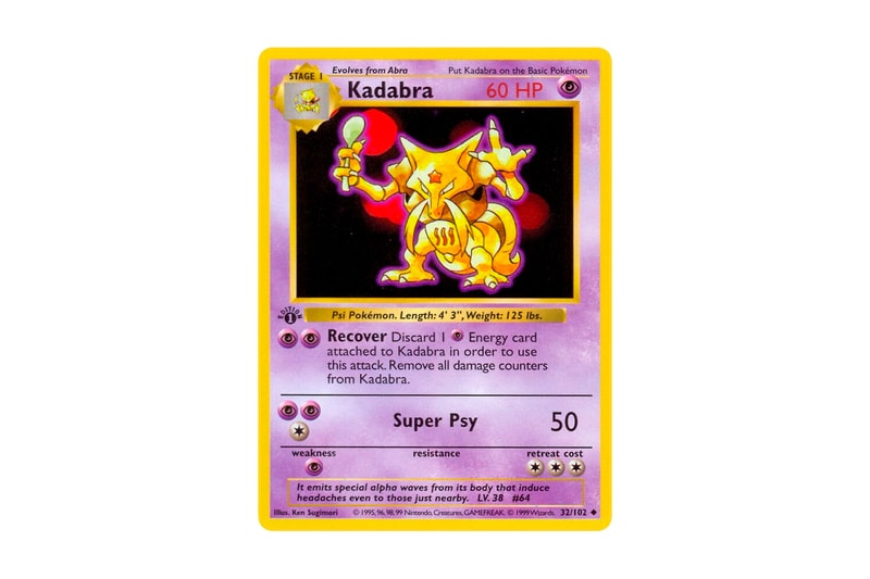 Kadabra Pokémon TCG Card Returning Uri Geller Ban Info