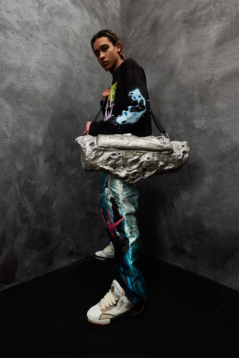 Members of the Rage FW23 Kid Cudi Exclusive Interview collection reveal paris fashion week verdy rhuigi villasenor matthew m williams streetwear entergalactic man on the moon virgil abloh louis vuitton sacai pop color 