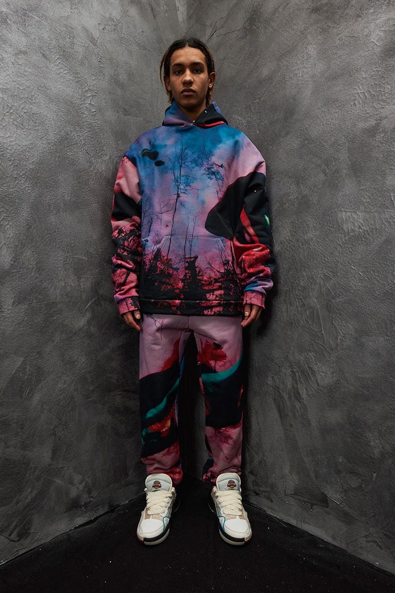 Members of the Rage FW23 Kid Cudi Exclusive Interview collection reveal paris fashion week verdy rhuigi villasenor matthew m williams streetwear entergalactic man on the moon virgil abloh louis vuitton sacai pop color 