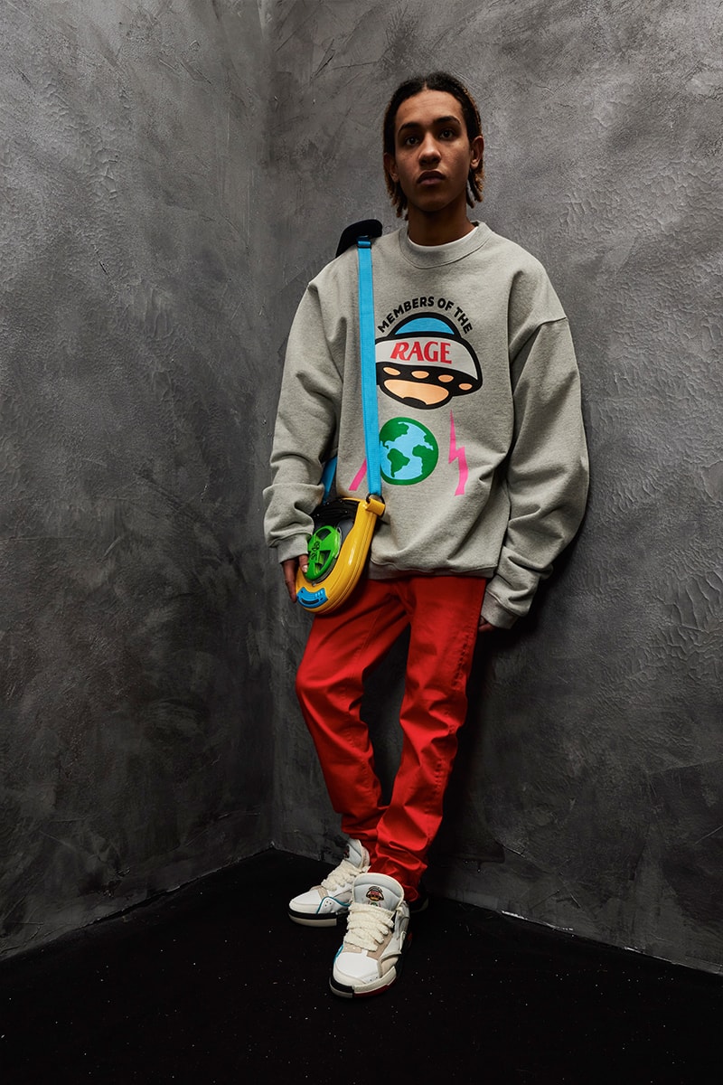 Members of the Rage FW23 Kid Cudi Exclusive Interview collection reveal paris fashion week verdy rhuigi villasenor matthew m williams streetwear entergalactic man on the moon virgil abloh louis vuitton sacai pop color 