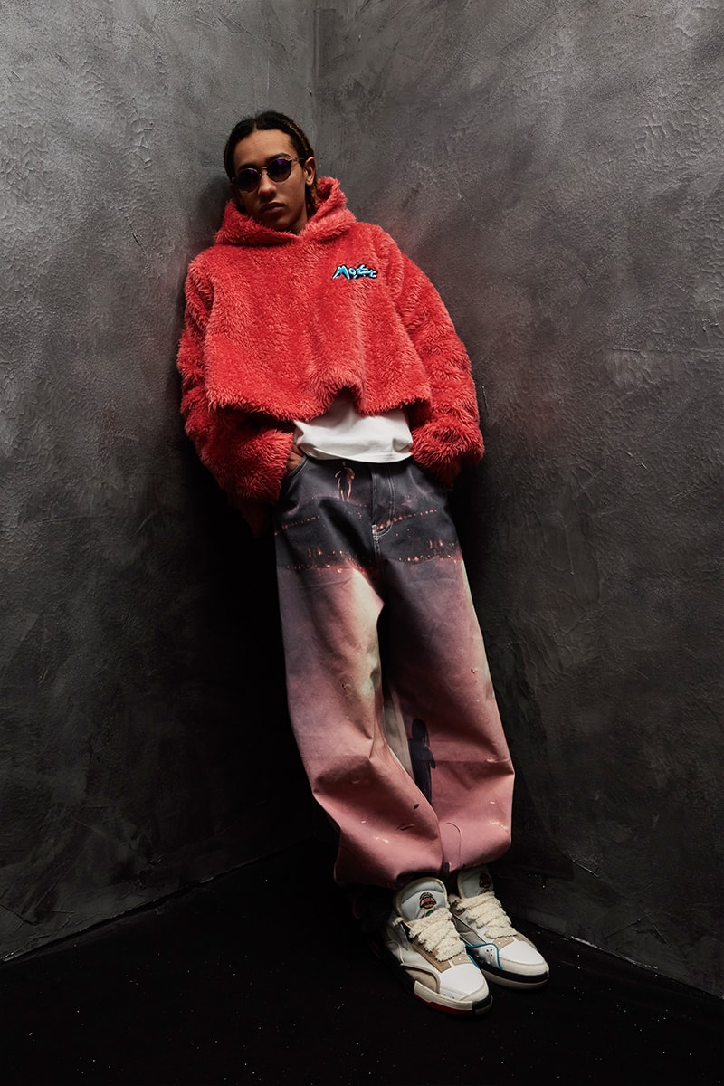 Members of the Rage FW23 Kid Cudi Exclusive Interview collection reveal paris fashion week verdy rhuigi villasenor matthew m williams streetwear entergalactic man on the moon virgil abloh louis vuitton sacai pop color 