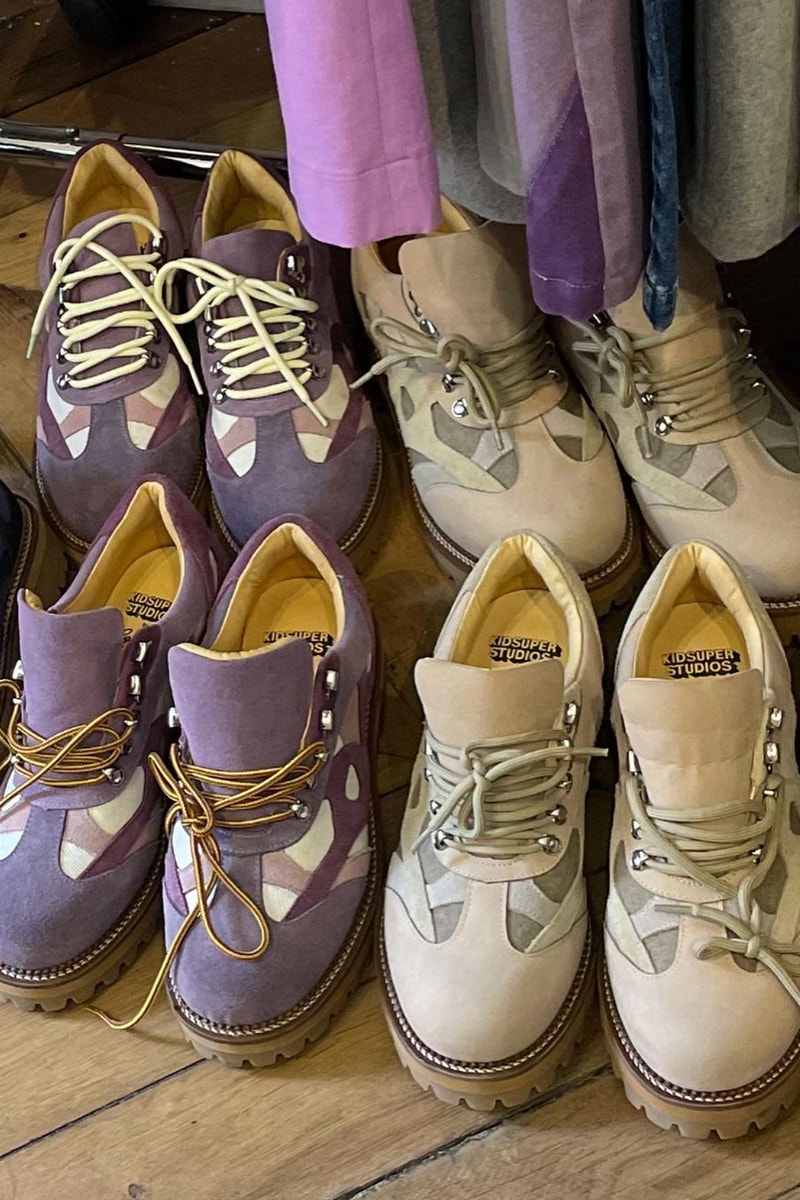 KidSuper Cocker low top boots footwear fall winter 2023 name release info purple black beige grey 