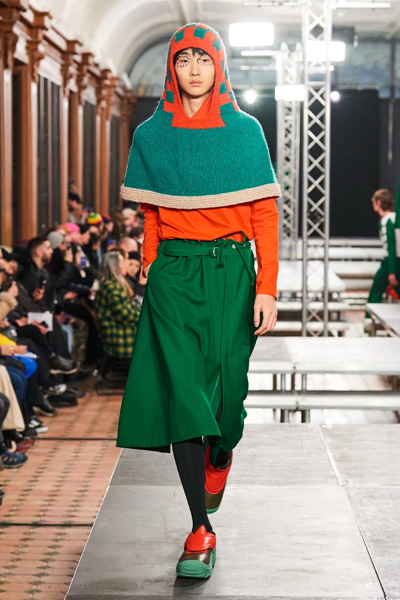 Kiko Kostadinov FW23 Dismantles Traditional Tailoring With Vibrancy paris fashion week fall winter 2023 menswear collection suit colors avant garde womenswear 