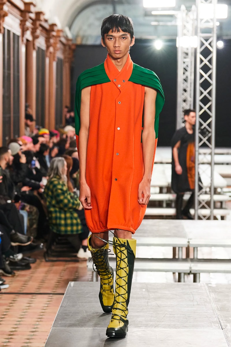 Kiko Kostadinov FW23 Dismantles Traditional Tailoring With Vibrancy paris fashion week fall winter 2023 menswear collection suit colors avant garde womenswear 