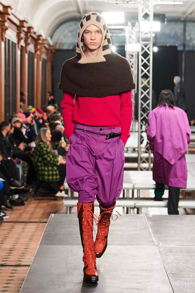 Kiko Kostadinov FW23 Dismantles Traditional Tailoring With Vibrancy paris fashion week fall winter 2023 menswear collection suit colors avant garde womenswear 