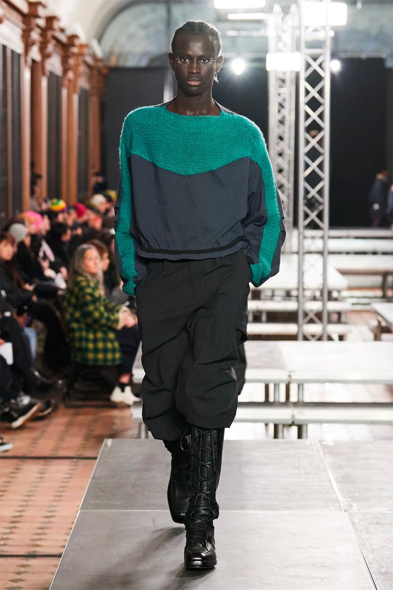 Kiko Kostadinov FW23 Dismantles Traditional Tailoring With Vibrancy paris fashion week fall winter 2023 menswear collection suit colors avant garde womenswear 