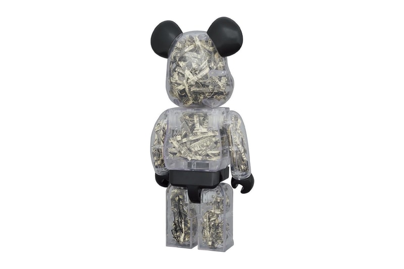 Medicom Toy BEARBRICK NEXUS VII kosuke kawamura shredded money sdollar bill see through release info date price