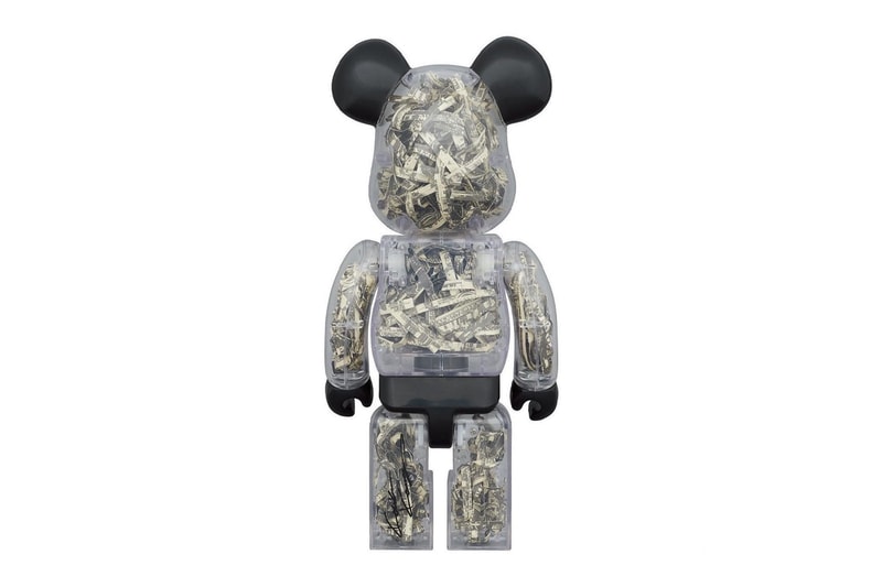 Medicom Toy BEARBRICK NEXUS VII kosuke kawamura shredded money sdollar bill see through release info date price