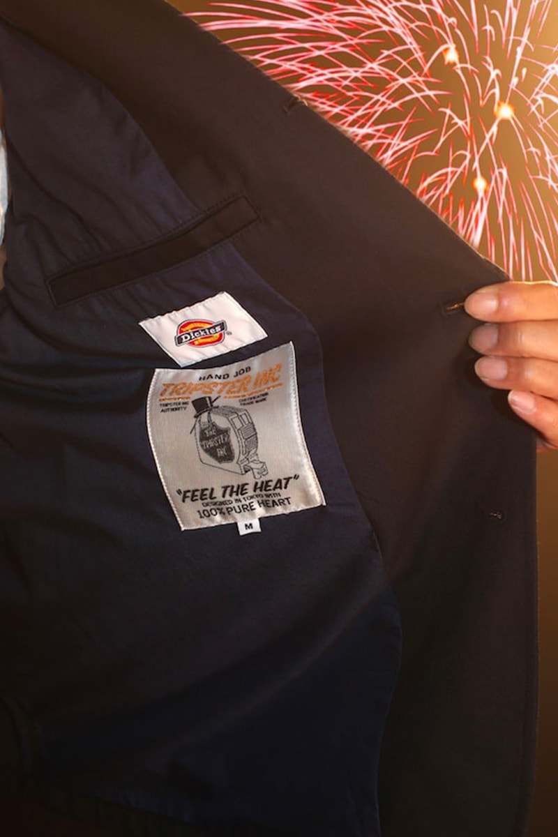 Kunichi Nomura Tripster dickies suit collaboration 5 brown navy blue black beams harajuku release info date price
