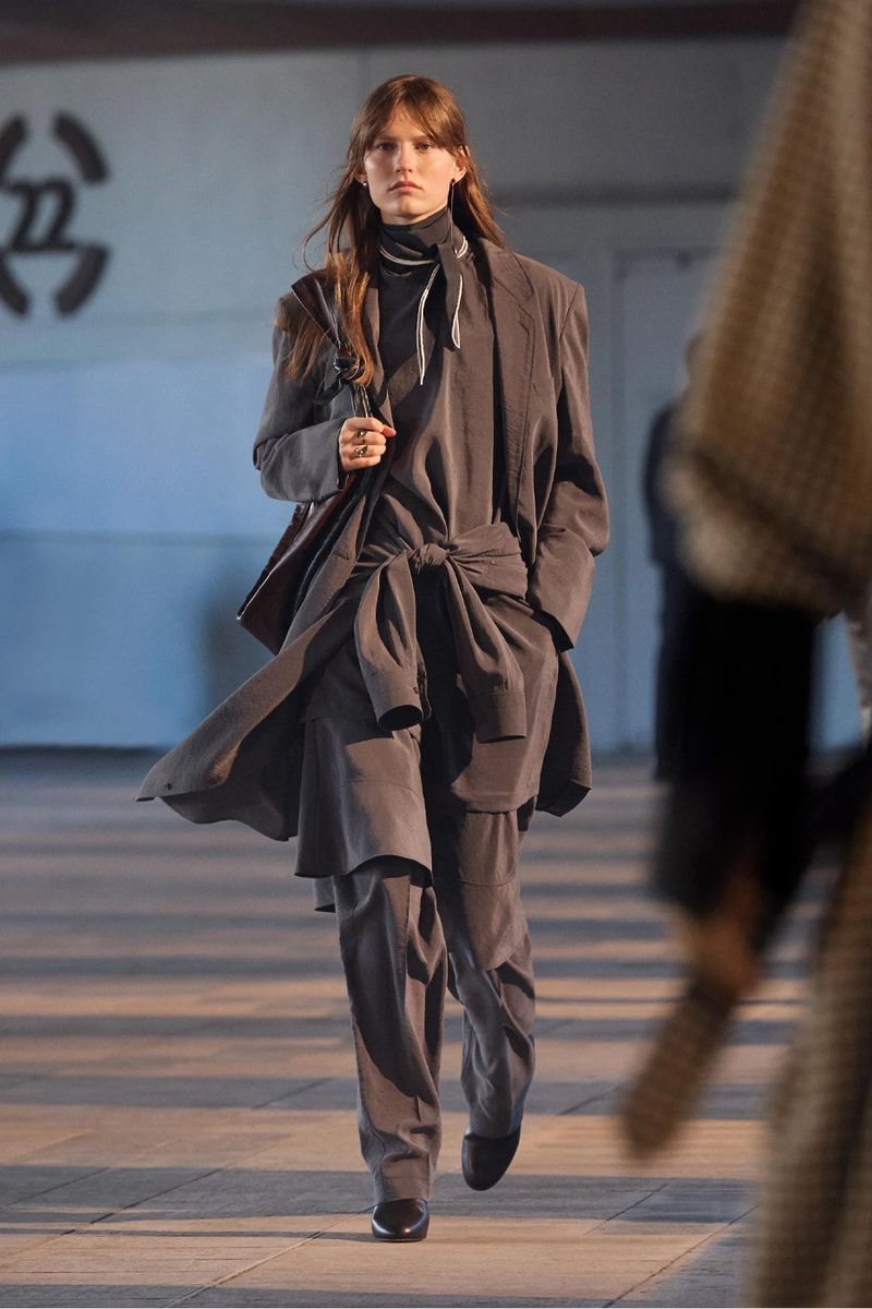LEMAIRE Paris Fashion Week Fall/Winter 2023 Collection pfw FW23 christopher lemiare suiting overcoats sorbonnne universite movement 