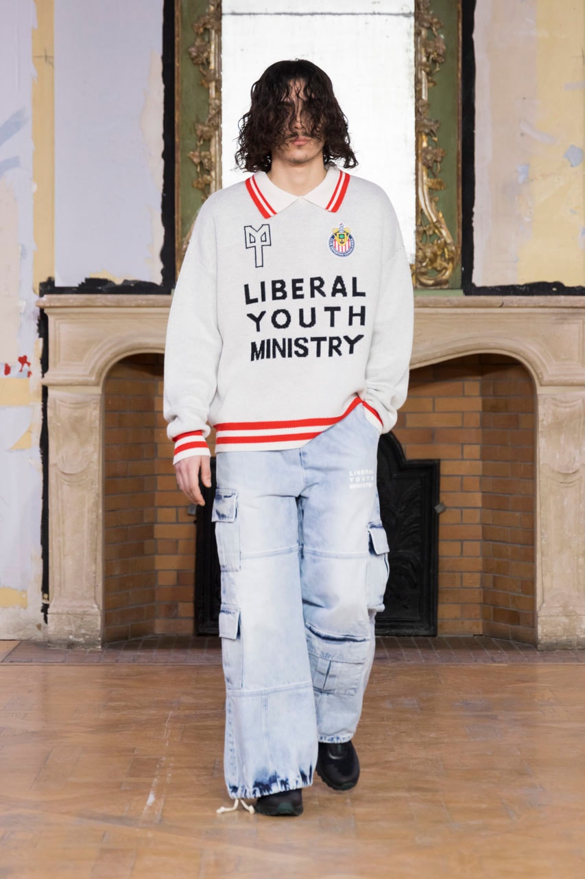 liberal youth ministry washed wide leg trousers item
