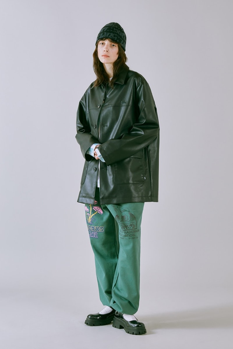 LMC SS23 Brings a Vintage Aesthetic to Wardrobe 1960s wardrobe staples slogan hippie culture peace freedom reversal letterman jackets varsity jacket tie dye rabbit colorful vibrant sweaters vest corduroy