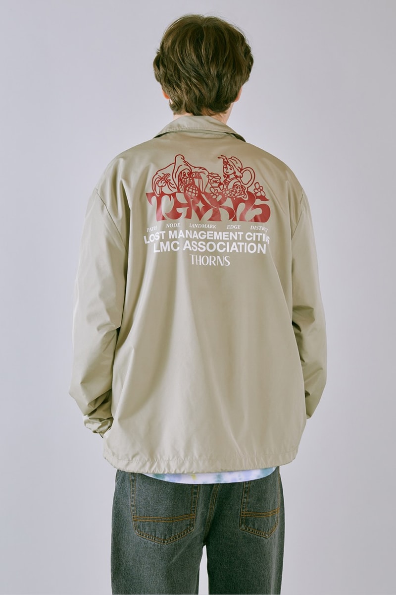 LMC SS23 Brings a Vintage Aesthetic to Wardrobe 1960s wardrobe staples slogan hippie culture peace freedom reversal letterman jackets varsity jacket tie dye rabbit colorful vibrant sweaters vest corduroy