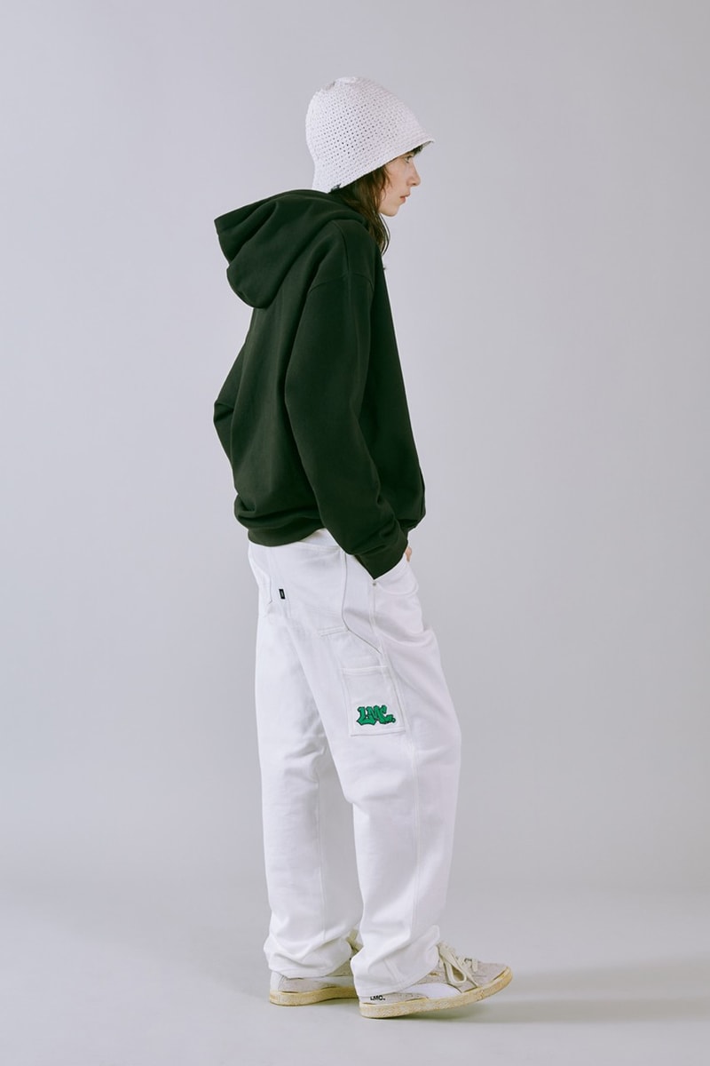 LMC SS23 Brings a Vintage Aesthetic to Wardrobe 1960s wardrobe staples slogan hippie culture peace freedom reversal letterman jackets varsity jacket tie dye rabbit colorful vibrant sweaters vest corduroy