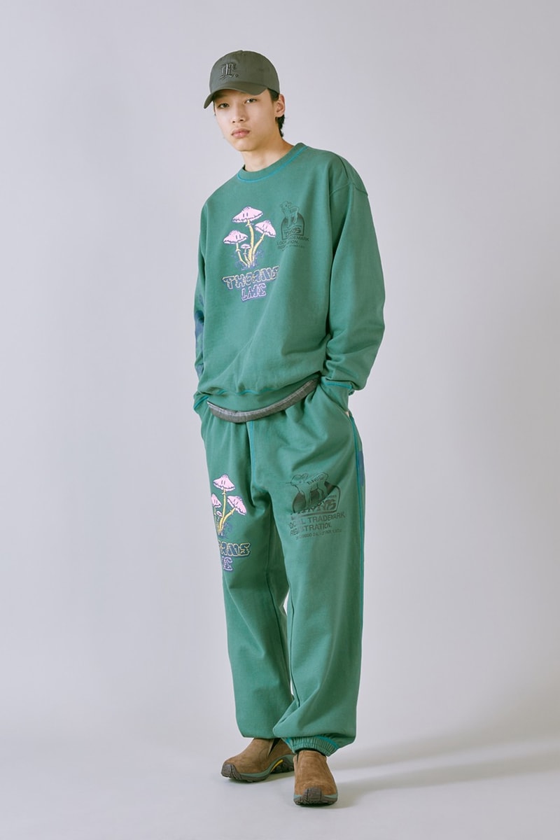 LMC SS23 Brings a Vintage Aesthetic to Wardrobe 1960s wardrobe staples slogan hippie culture peace freedom reversal letterman jackets varsity jacket tie dye rabbit colorful vibrant sweaters vest corduroy