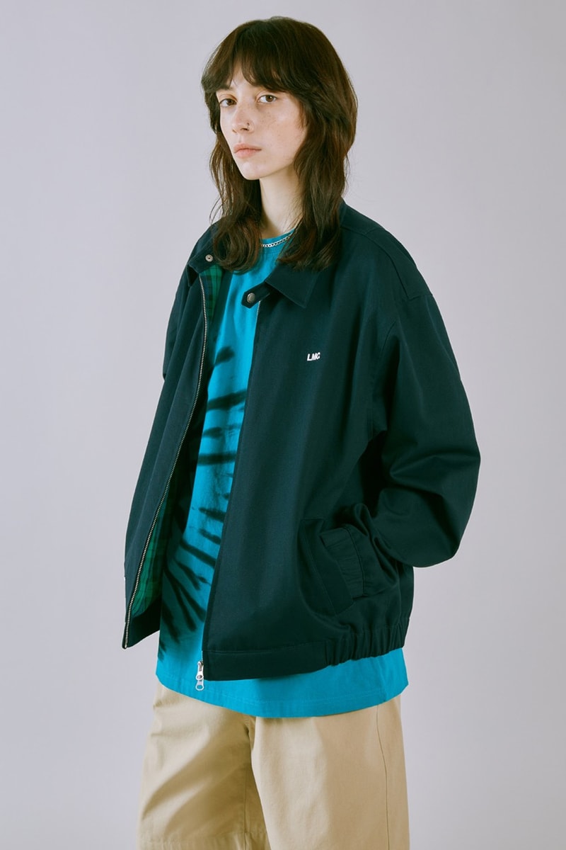LMC SS23 Brings a Vintage Aesthetic to Wardrobe 1960s wardrobe staples slogan hippie culture peace freedom reversal letterman jackets varsity jacket tie dye rabbit colorful vibrant sweaters vest corduroy