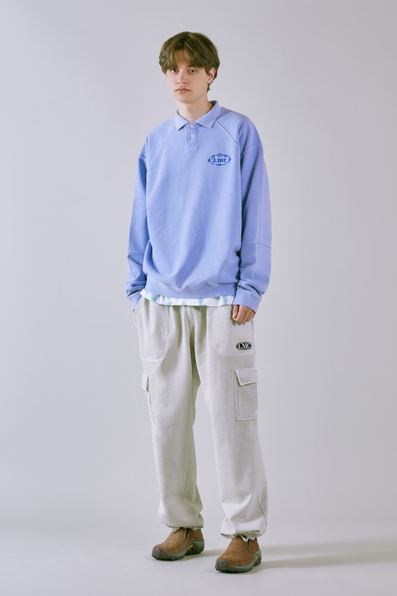 LMC SS23 Brings a Vintage Aesthetic to Wardrobe 1960s wardrobe staples slogan hippie culture peace freedom reversal letterman jackets varsity jacket tie dye rabbit colorful vibrant sweaters vest corduroy