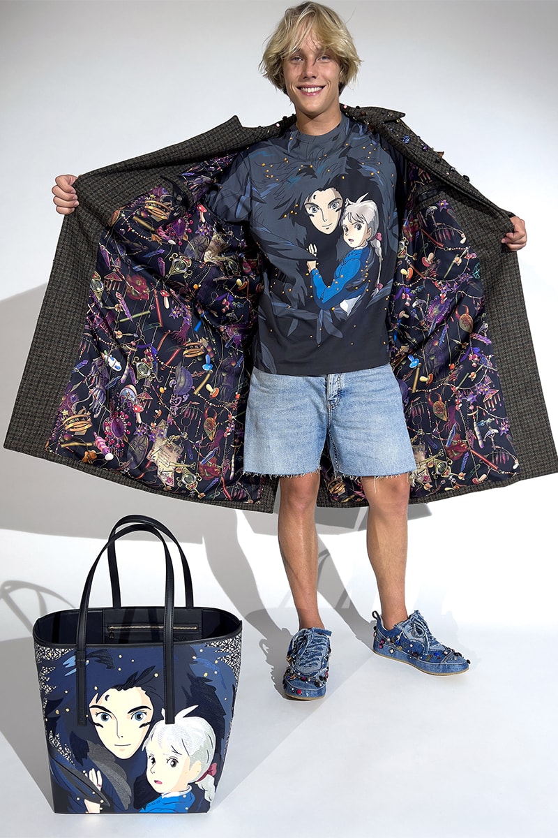 LOEWE Unveils Official 'Howl's Moving Castle' Collaboration jurgen teller hyunji shin sheep oliver osullivan rianne van rompaey taylor russel jonthan anderson studio ghibli calcifer hayao miyazaki 
