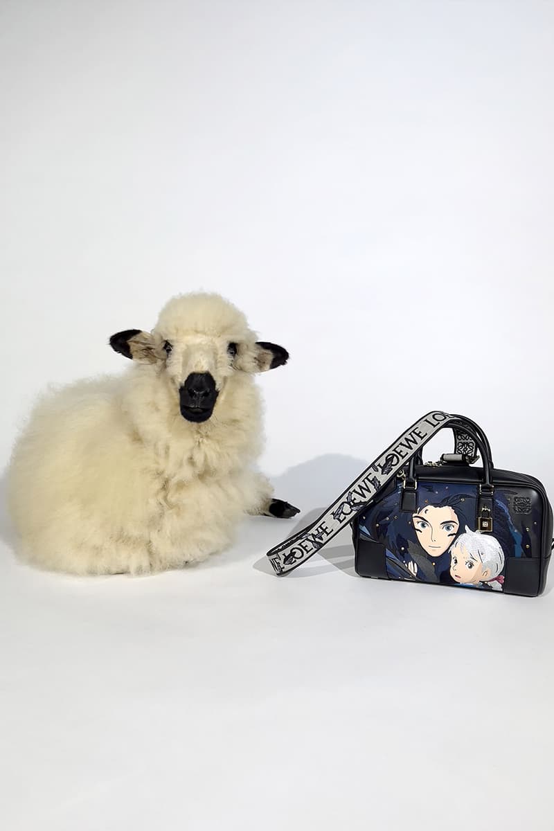 LOEWE Unveils Official 'Howl's Moving Castle' Collaboration jurgen teller hyunji shin sheep oliver osullivan rianne van rompaey taylor russel jonthan anderson studio ghibli calcifer hayao miyazaki 