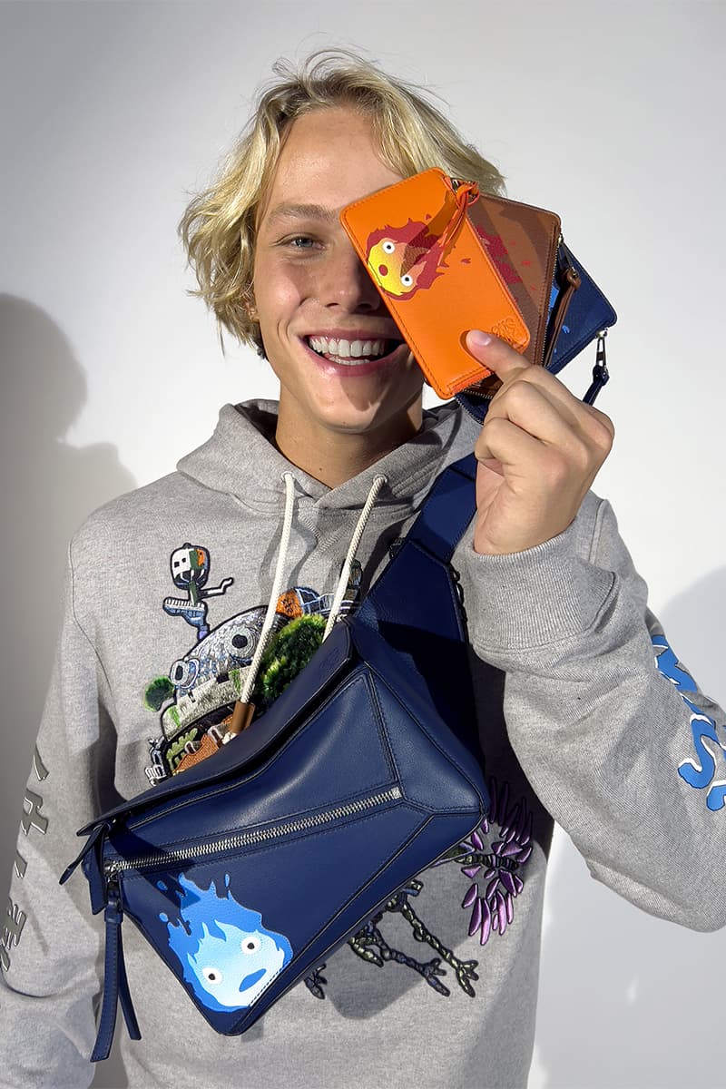 LOEWE Unveils Official 'Howl's Moving Castle' Collaboration jurgen teller hyunji shin sheep oliver osullivan rianne van rompaey taylor russel jonthan anderson studio ghibli calcifer hayao miyazaki 