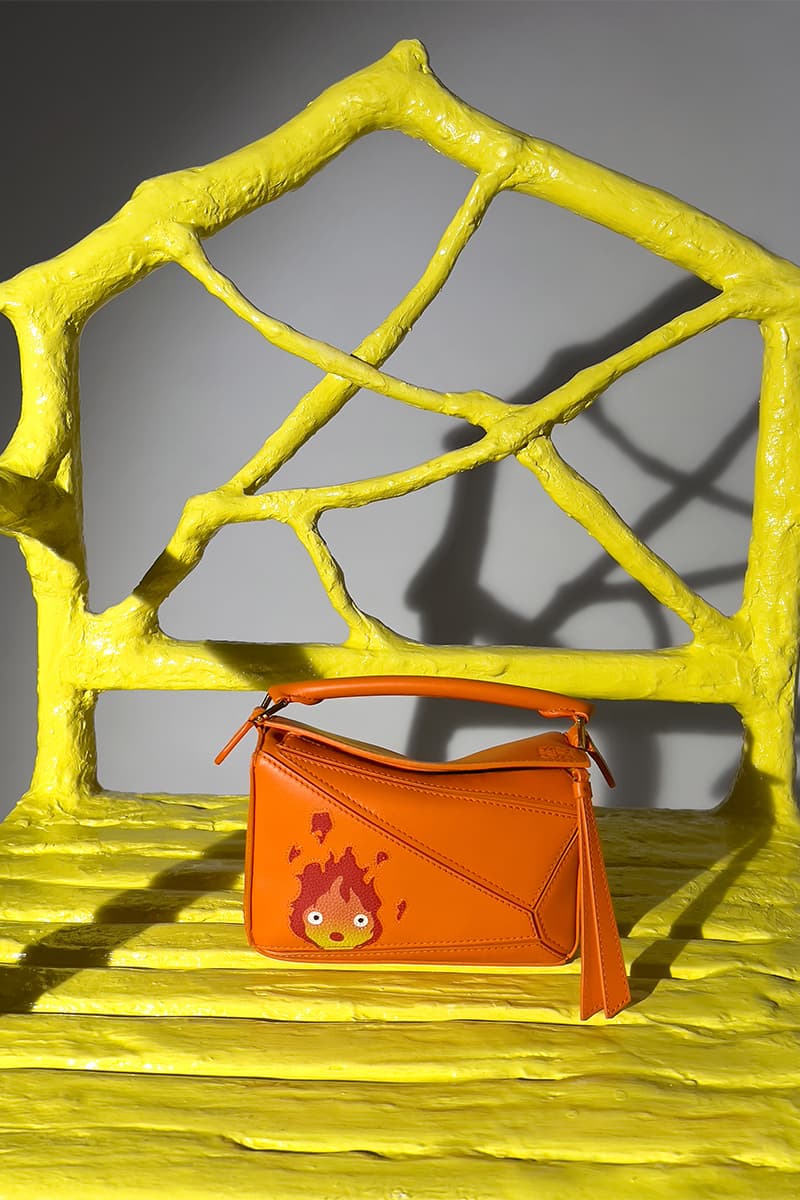 LOEWE Unveils Official 'Howl's Moving Castle' Collaboration jurgen teller hyunji shin sheep oliver osullivan rianne van rompaey taylor russel jonthan anderson studio ghibli calcifer hayao miyazaki 