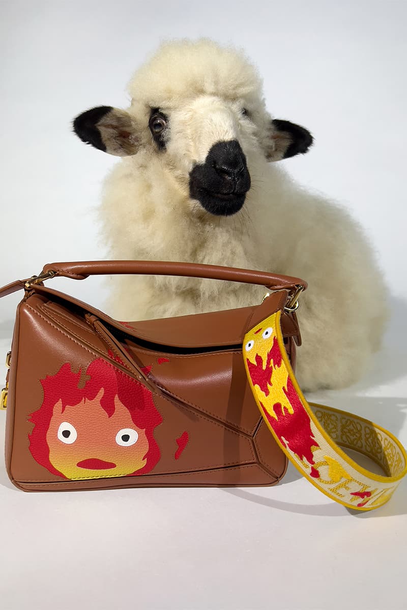 LOEWE Unveils Official 'Howl's Moving Castle' Collaboration jurgen teller hyunji shin sheep oliver osullivan rianne van rompaey taylor russel jonthan anderson studio ghibli calcifer hayao miyazaki 