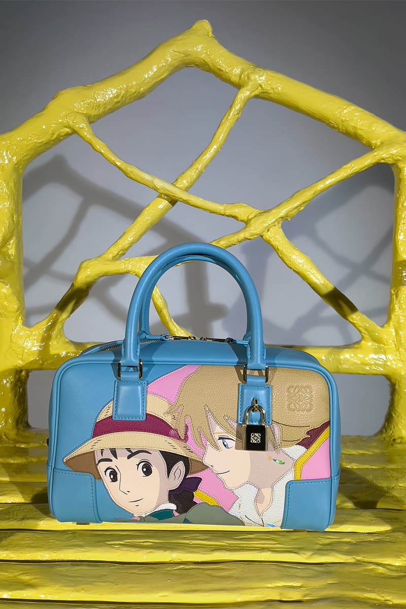 LOEWE Unveils Official 'Howl's Moving Castle' Collaboration jurgen teller hyunji shin sheep oliver osullivan rianne van rompaey taylor russel jonthan anderson studio ghibli calcifer hayao miyazaki 