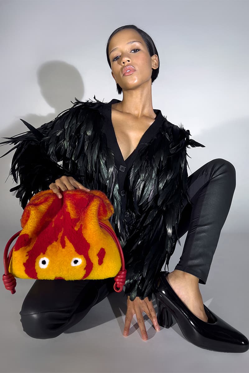 LOEWE Unveils Official 'Howl's Moving Castle' Collaboration jurgen teller hyunji shin sheep oliver osullivan rianne van rompaey taylor russel jonthan anderson studio ghibli calcifer hayao miyazaki 