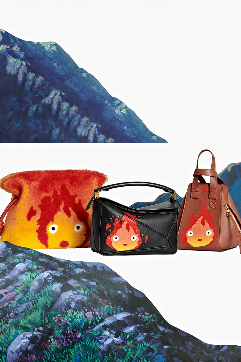 LOEWE Unveils Official 'Howl's Moving Castle' Collaboration jurgen teller hyunji shin sheep oliver osullivan rianne van rompaey taylor russel jonthan anderson studio ghibli calcifer hayao miyazaki 