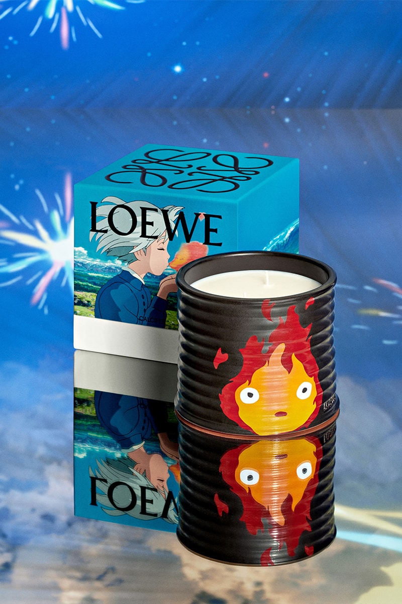 LOEWE Unveils Official 'Howl's Moving Castle' Collaboration jurgen teller hyunji shin sheep oliver osullivan rianne van rompaey taylor russel jonthan anderson studio ghibli calcifer hayao miyazaki 