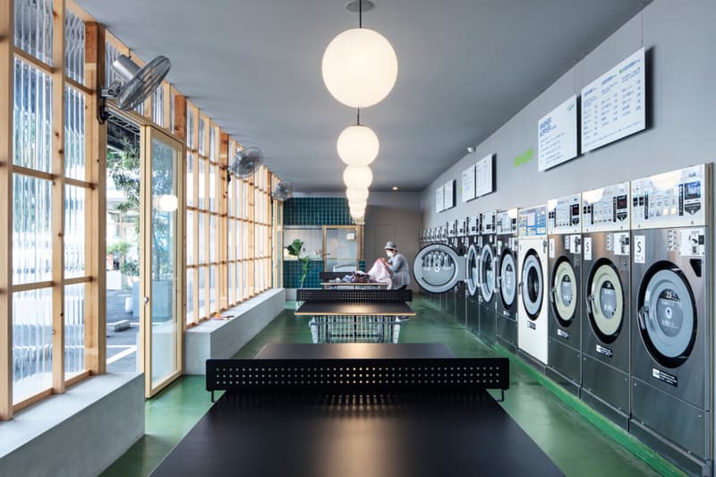 laundry holiday yoshio ice cream Suppose Design Office Designs an Ice Cream Shop Laundromat Hybrid Concept japan inside look info