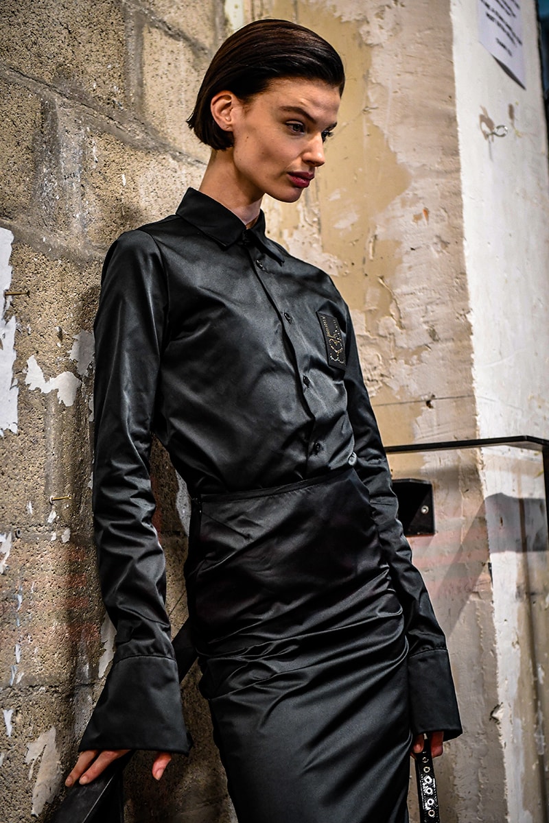 Ludovic de Saint Sernin Fall/Winter 2023 PFW Collection sexy leather adut akech irina shayk denim kink runway show paris fashion week 