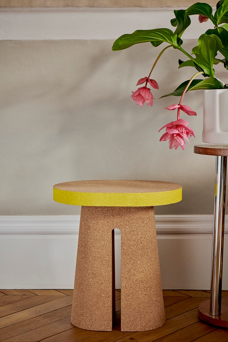 Guillaume Delvigne Crafts Colorful Cork Furniture Collection