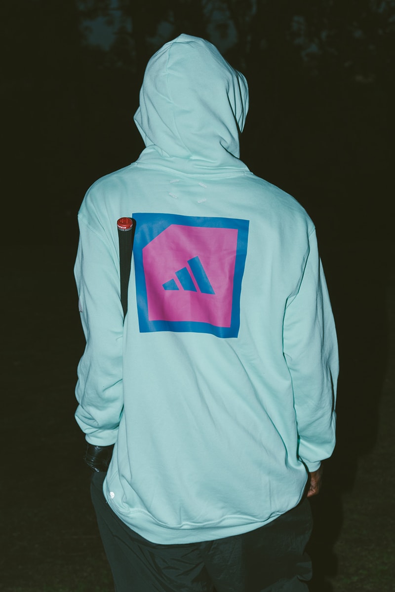 malbon golf adidas collection collaboration adicross jacket polo shirt anorak blue pink green