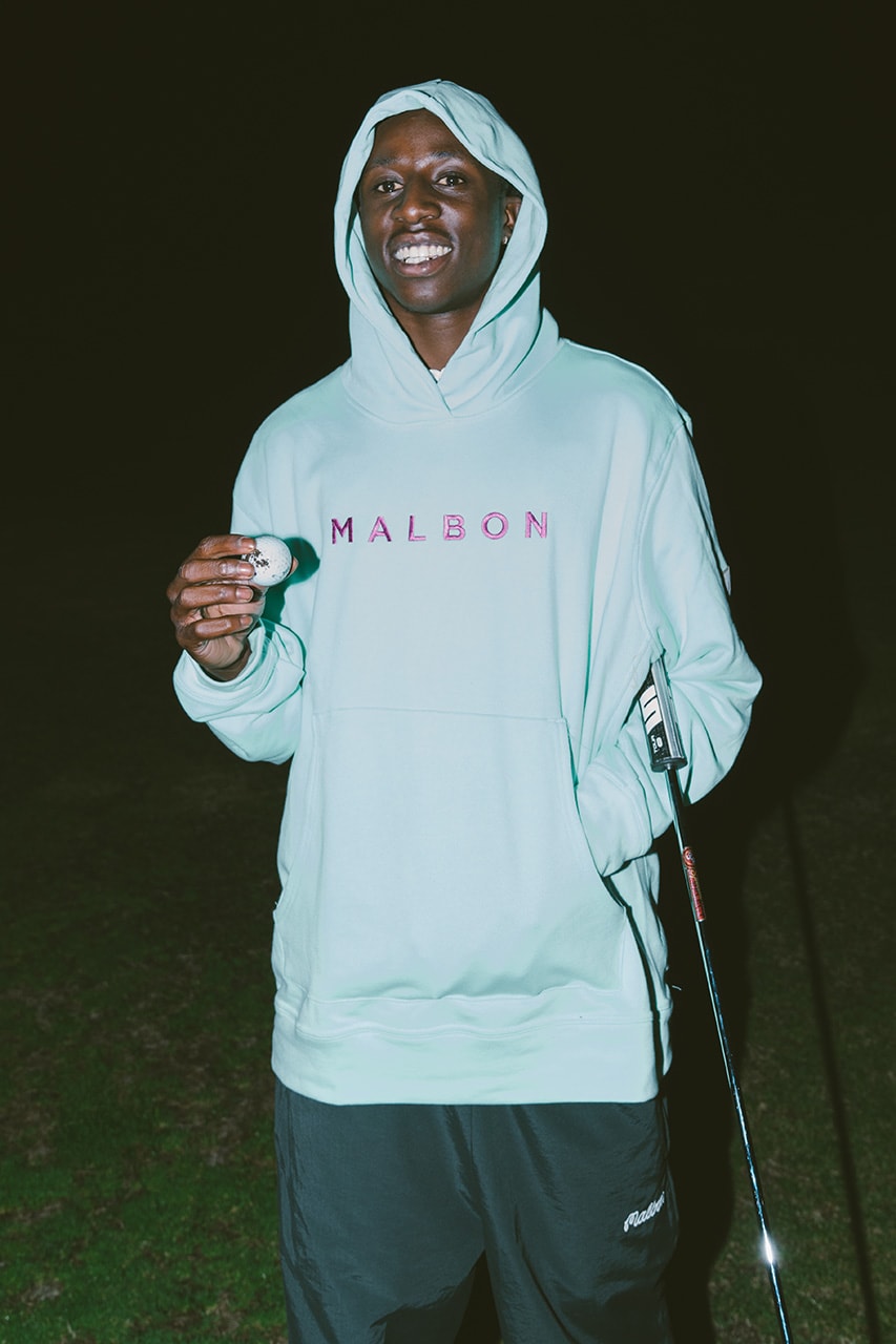 malbon golf adidas collection collaboration adicross jacket polo shirt anorak blue pink green