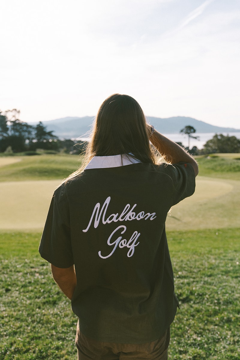 malbon golf winston collection lookbook cardigan tee shirt polo rope hat cap