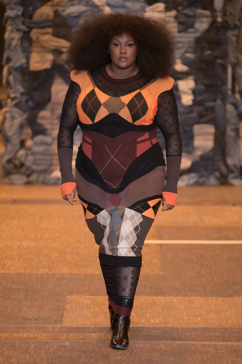 Marine Serre FW23 "Rising Shelter" Paris Fashion Week moon symbol optimism dystopian future noaj cyrus grande halle de la villette