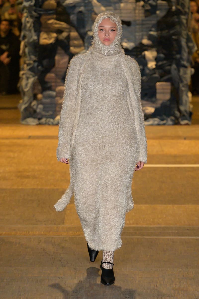 Marine Serre FW23 "Rising Shelter" Paris Fashion Week moon symbol optimism dystopian future noaj cyrus grande halle de la villette