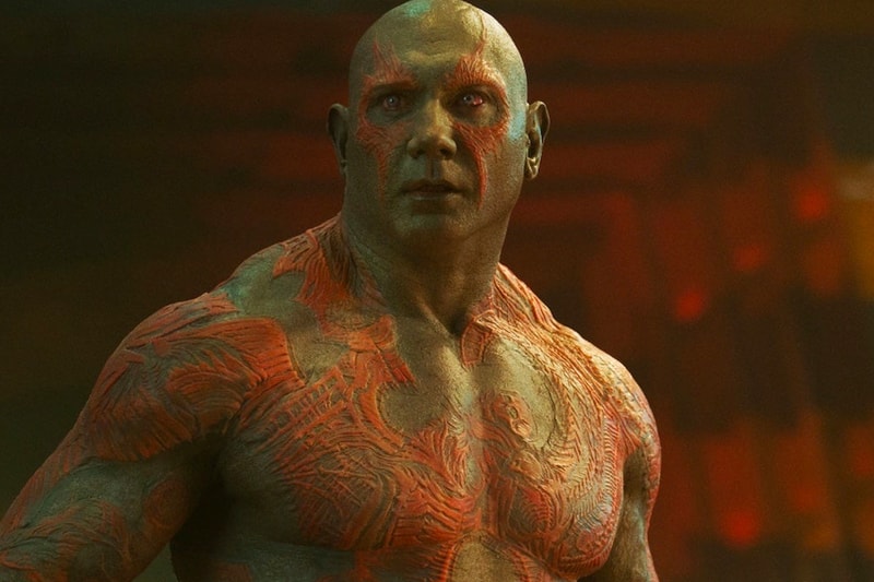 Dave Bautista Says He Is Relieved to Exit Marvel, Admitting That Playing "Silly" Drax "Wasn't All Pleasant" mcu guardians of the galaxy glass onion drax the destroyer 