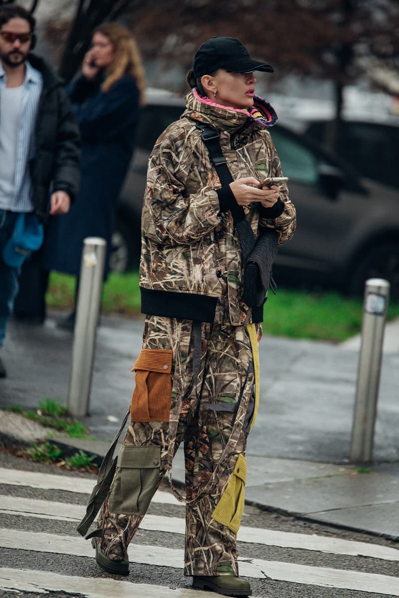 Wild Colors and Audacious Patterns Dazzle Mens Milan Fashion Week FW23 Street Style fall winter 2023 fendi gucci adidas baguette kim jones prada raf simons charles jeffrey loverboy milanese etro charles jeffrey loverboy