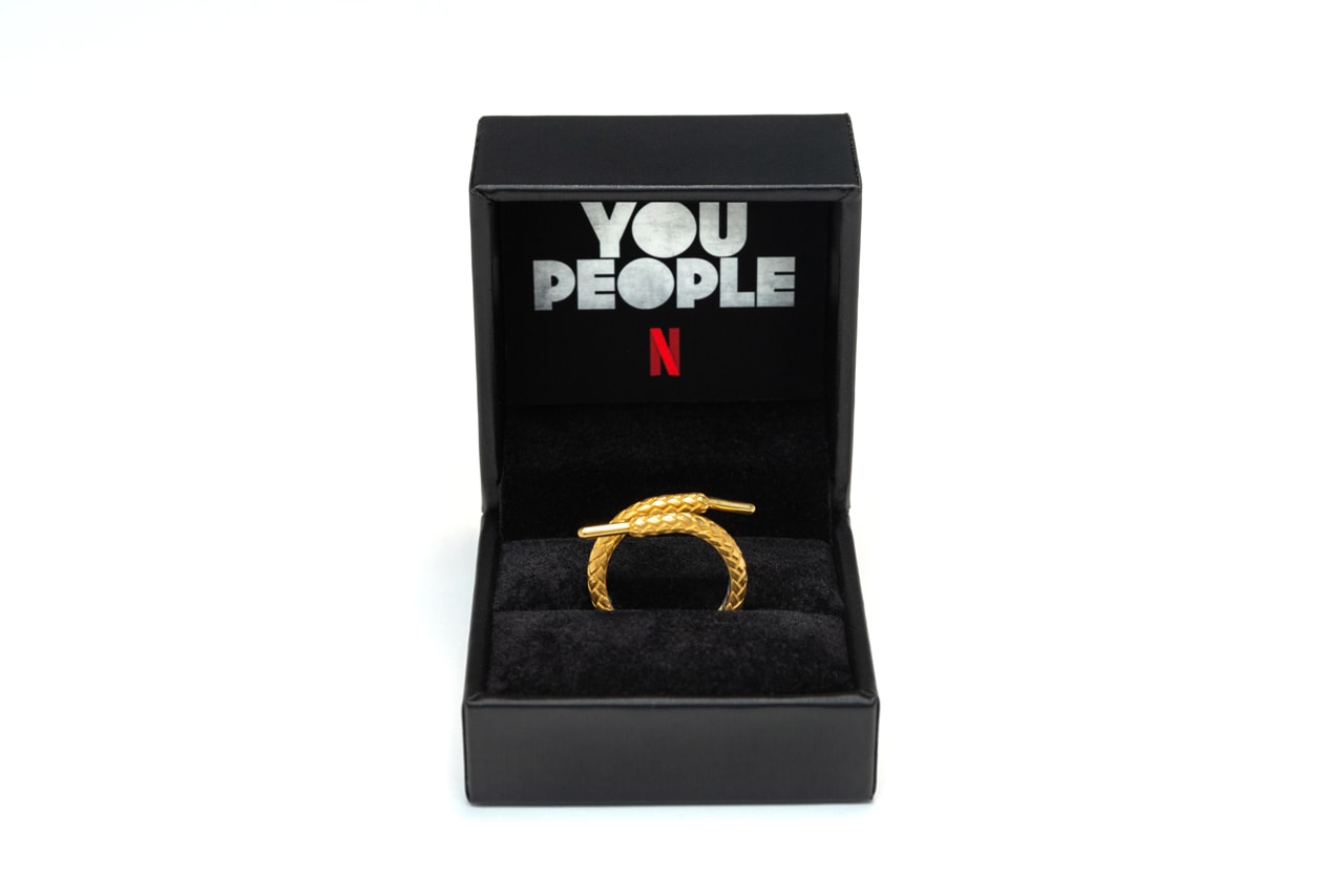 Greg Yüna Sean Wotherspoon Netflix You People Kenya Barris Wedding Bands Rings Gold Enamel Nike Air Max 1/97 Sneaker 