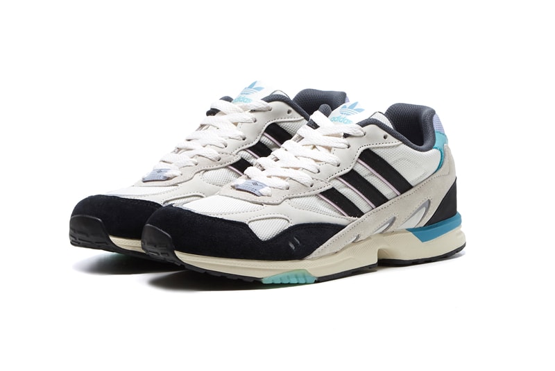 adidas Originals Torsion Super Sneaker White White/Black Aqua Footwear Trainers Three Stripe Fashion Sneakers 