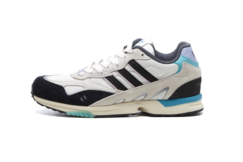adidas Originals Torsion Super Sneaker White White/Black Aqua Footwear Trainers Three Stripe Fashion Sneakers 