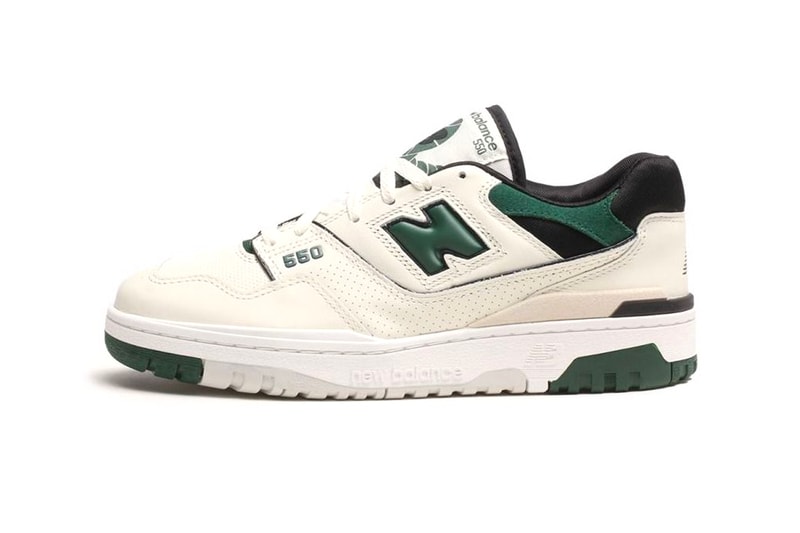 New Balance 550 NB pine green white black suede bb550vtc release info date price