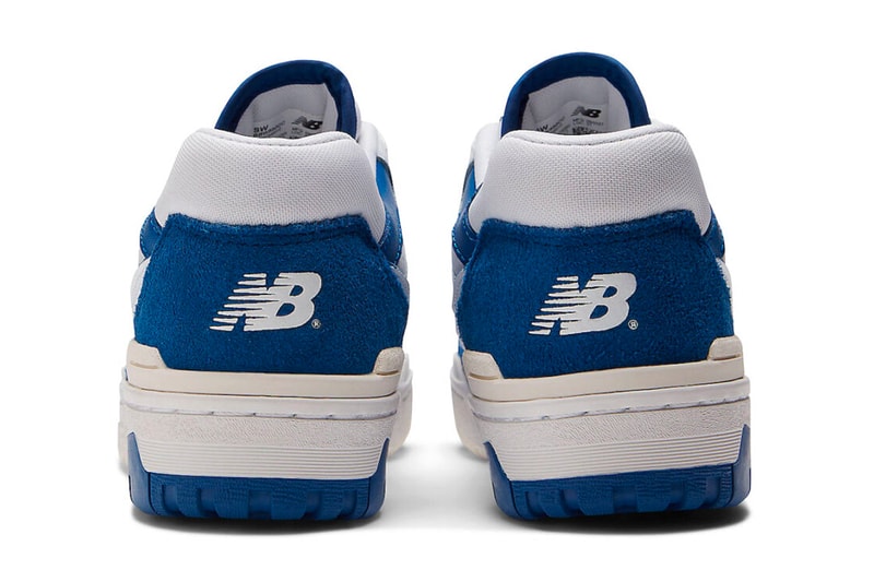 New Balance 550 Surfaces in "Royal Toe" BBW550CC release info white leather suede mesh perforations 