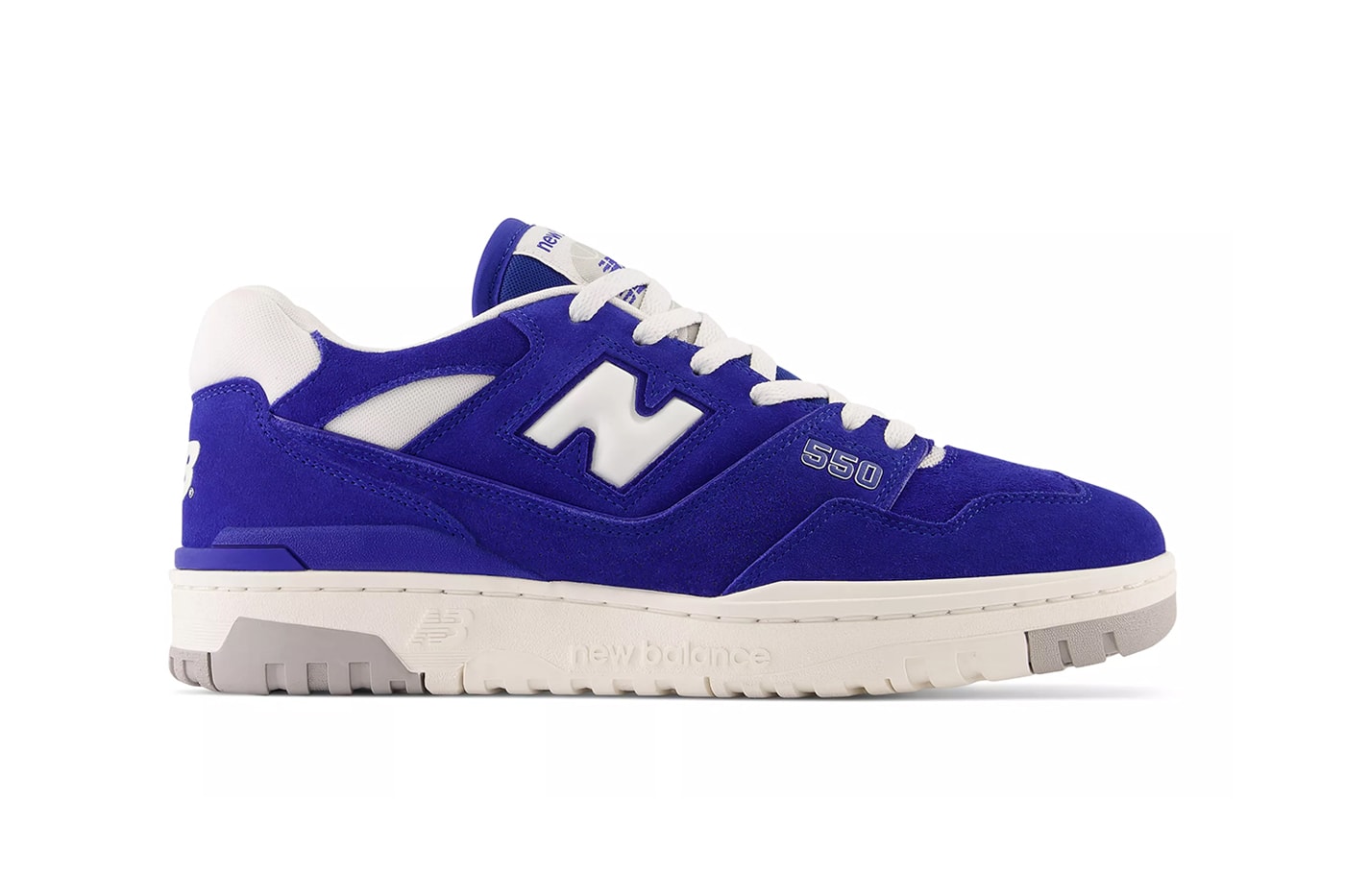 New Balance 550 Arrives in the USA-Inspired Tri-Color "Suede Pack" team red BB550VND concrete BB550VNB royal blue BB550VNA basketball low tops shoes sneakers nbs
