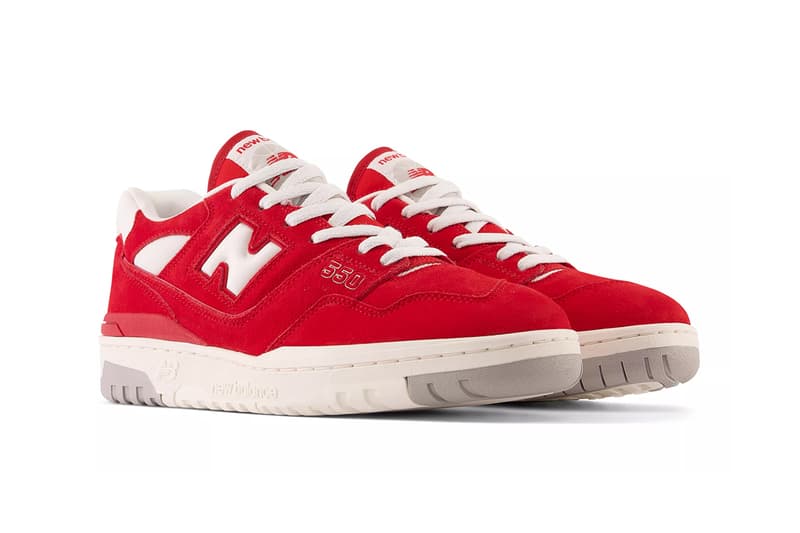 New Balance 550 Arrives in the USA-Inspired Tri-Color "Suede Pack" team red BB550VND concrete BB550VNB royal blue BB550VNA basketball low tops shoes sneakers nbs