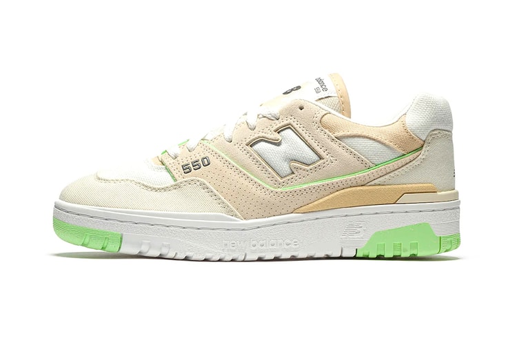 New Balance 550 "Turtledove" Is Accented With Hints of Mint Green