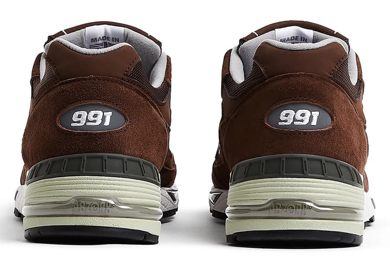 New Balance 991 Made in UK Sneaker Trainer Footwear Shoes Flimby Brown Mocha Off White Fashion Style England NB 