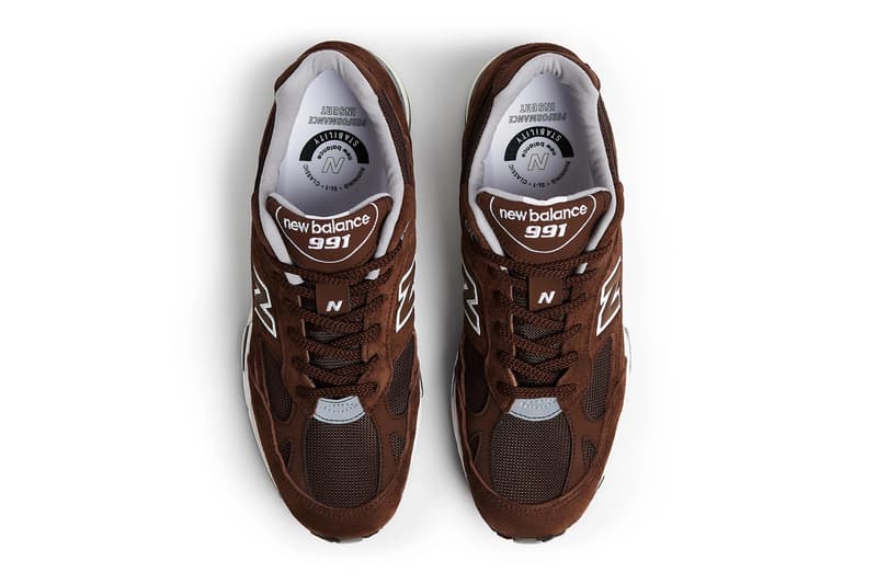 New Balance 991 Made in UK Sneaker Trainer Footwear Shoes Flimby Brown Mocha Off White Fashion Style England NB
